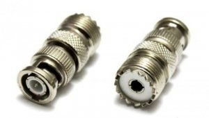 Adapter przejściówka redukcja gniazdo UHF / wtyk BNC 06187