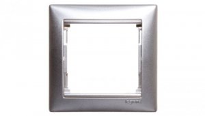 VALENA Ramka pojedyncza aluminium 770151