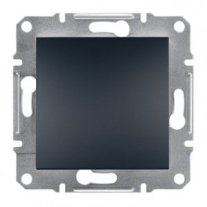 Schneider Electric Asfora, łącznik 1-biegunowy, bez ramki, antracyt, EPH0100171
