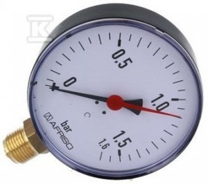 MANOMETR RF100 PIONOWY 1/2&quot; 0-1,6BAR
