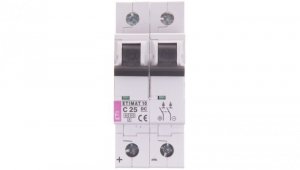 Wyłącznik nadprądowy 2P C 25A 6kA DC ETIMAT10 002138718