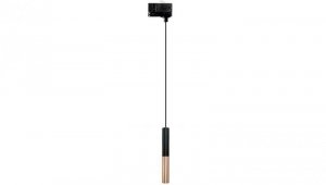 Lampa LEYA LED 3W Rose Gold / Black wisząca zwis oprawa SLIM fi25 na szynę szynoprzewod 1-fazowy luxsystem-1f