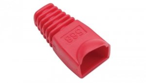 Osłonka Wtyku RJ45 6.2mm Czerwona 10 sztuk