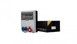 Rozdzielnica budowlana TD-S/FI 32A 2x230V gniazda Mennekes Doktorvolt 6930