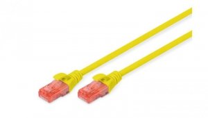 Kabel krosowy (patch cord) RJ45-RJ45 kat.6 U/UTP AWG 26/7 PVC 10m żółty DK-1612-100/Y