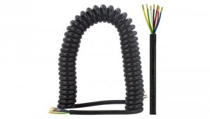 Przewód spiralny QLY-s kabel do przyczepy 7-żyłowy 12V bez wtyków 4,5m