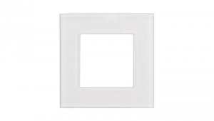 Szklana ramka Maclean, pojedyncza, biała, 86x86mm, MCE730W