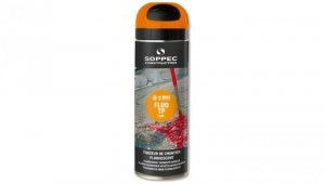 Farba geodezyjna do znakowania spray pomarańczowa SOPPEC Fluo T.P.