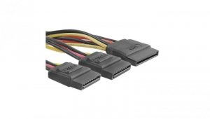 Qoltec Kabel rozgałęziacz SATA żeński 2xżeński 0.5m