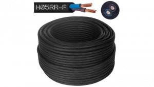 Przewód w gumie H05RR-F / OW 2x1,5 300/500V Elektrokabel /500m/