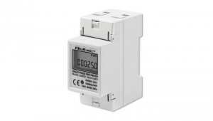 Qoltec Jednofazowy elektroniczny licznik miernik zużycia energii na szynę DIN 230V LCD 2P