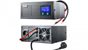 Inwerter Czysta sinusoida, napięcie akumulatora 12V DC Extralink Piorun 1200VA/1000W