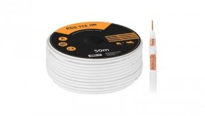 Przewód koncentryczny SAT RG6 1,13/4,8 Professional Premium LIBOX PCC113 /50m/