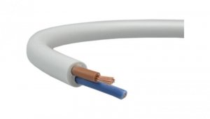 Przewód prądowy H03VV-F / OMY 300V 2x1,5 biały linka Elektrokabel 100m