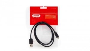 UNITEK Kabel USB 2.0 typ-C (wtyk / wtyk) QuickCharge 2.0 czarny 1m