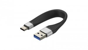 Kabel USB 3.0 USB-A na USB-C 3.2 Gen2 15W M/M 12cm FPC ICOC USBC-FL-U322