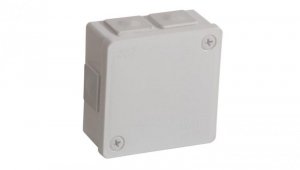 Puszka instalacyjna natynkowa z dławikami gumowymi wkręty 86x86x40mm hermetyczna IP55 biała ViPlast
