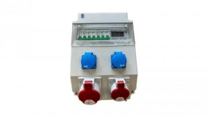 Rozdzielnica elektryczna CEE 32A 16A 230V z bezpiecznikami / Miernik elektryczny LCD 96V-2