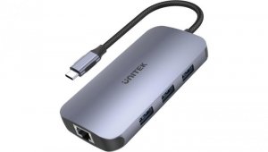 Unitek D1071A Hub N9+ USB-C HDMI, PD 100W, czytnik kart