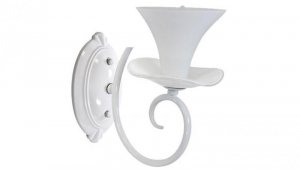 Kinkiet Lampa Ścienna GLORIA 1xE14 Biała 26cm - Goldlux
