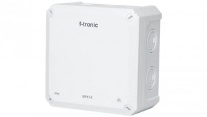 Puszka instalacyjna natynkowa NFK14 140x140x81mm bezhalogenowa hermetyczna IP66 biała NEPTUN Compact F-TRONIC
