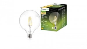 Żarówka Dekoracyjna Kulista LED E27 G125 7W 806lm 3000K Ciepła 360 Filament LUMILED globe