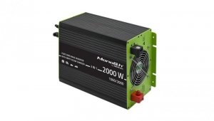 Qoltec Przetwornica solarna Monolith 3w1 z funkcją ładowania AC MPPT UPS ATS 1000W 2000W 12V na 230V Czysty Sinus