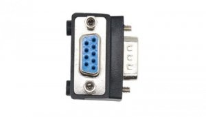Adapter kątowy DB9 męski na DB9 żeński kąt prosty