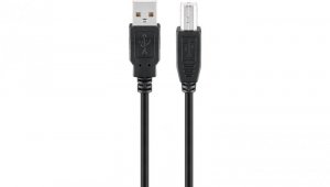 Kabel USB 2.0 Hi-Speed, Czarny - Długość kabla 1 m