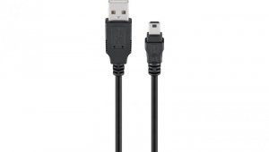 Kabel USB 2.0 Hi-Speed, Czarny - Długość kabla 1 m