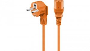Kabel przyłączeniowy kątowy do urządzeń chłodniczych, 32 m, pomarańczowy - Długość kabla 3 m