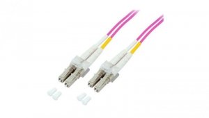 Kabel światłowodowy, wielomodowy, duplex, OM4, różowy, lc, ILWL D5-LCLC-030/OM4 /3m/