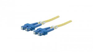 Kabel swiatłowodowy, jednomodowy, duplex, OS2, żółty, sc, 470612 /2m/
