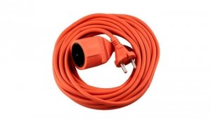 Przedłużacz Ogrodowy Kabel Budowlany Pojedynczy 1 Gniazdo 10m Pomarańczowy Sznur GRIDEN Lumiled