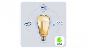 Żarówka LED E27 Edison ST64 4W = 35W 440lm 2000K Ciepła 360 FILAMENT LUMILED