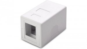 obudowa natynkowa na 1 moduł Keystone RJ45 lub RJ11/12