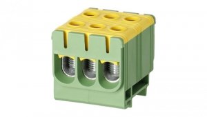 Złączka szynowa zgx 3x50 mm2 żółto - zielona (al/cu) Gep-00056