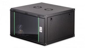 Szafa sieciowa wisząca Dynamic 19 7U rack 600x600, drzwi szyba, czarny, niezłożona, 60kg DN-37103