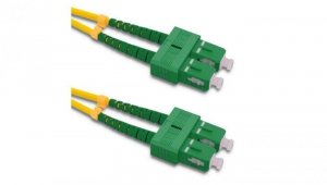 Qoltec Patchcord światłowodowy SC/APC - SC/APC Singlemode 9/125 G652D Duplex 140m