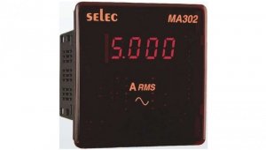 Amperomierz 1-fazowy 0-5A 230V AC MA302-CU