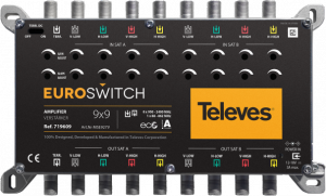 Wzmacniacz EuroSwitch 9 wejść 27/31dB (ref.719609)