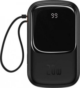 Powerbank Baseus Qpow Digital Display PPQD060201 20000mAh 20W PD QC USB-A USB-C + KABEL Lightning