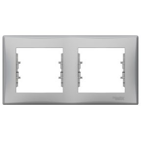 Schneider Electric Sedna, ramka 2-krotna pozioma, aluminium, SDN5800360