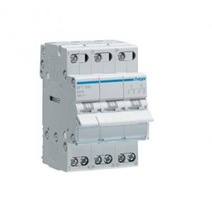 SFT340 PRZEŁĄCZNIK ZASILANIA 40A 3P I-0-II 3M 400V AC PRZYŁĄCZE GÓRNE
