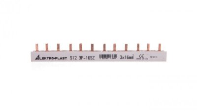 Szyna prądowa typu PIN 3P 16mm2 100A 12 pinów IZS16/3F/12 45.262
