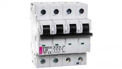 Wyłącznik nadprądowy 3P+N C 40A 10kA AC ETIMAT10 002136720