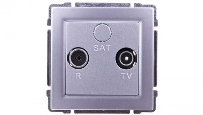 KOS66 Gniazdo antenowe RTV końcowe aluminium 664073