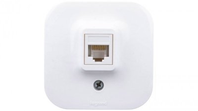 FORIX Gniazdo komputerowe pojedyncze RJ45 kat.5e UTP białe 782424