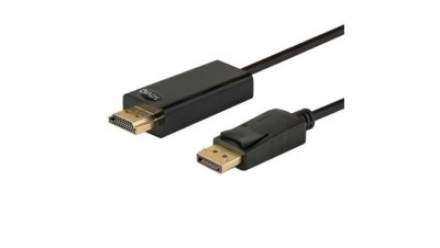 Kabel SAVIO CL-56 (HDMI M - DisplayPort M 1,5m kolor czarny)