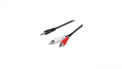 Kabel Audio Stereo Jack 3.5mm Na 2X Rca M/M 0,5M ICOC 018-NC-05